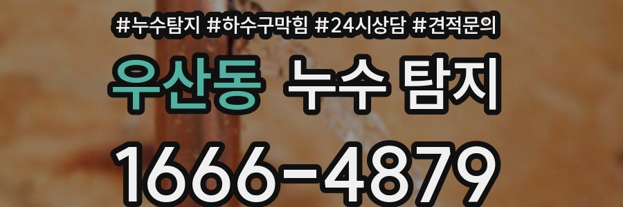 우산동 누수 탐지