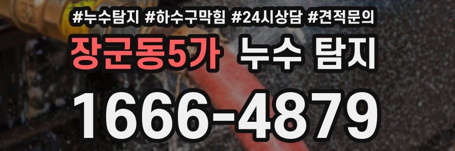 장군동5가 누수 탐지