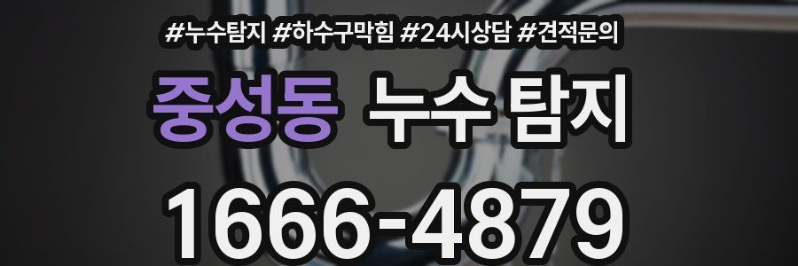 중성동 누수 탐지