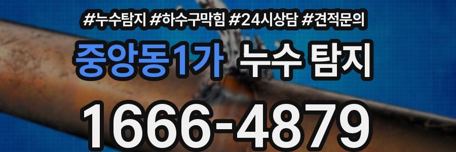 중앙동1가 누수 탐지