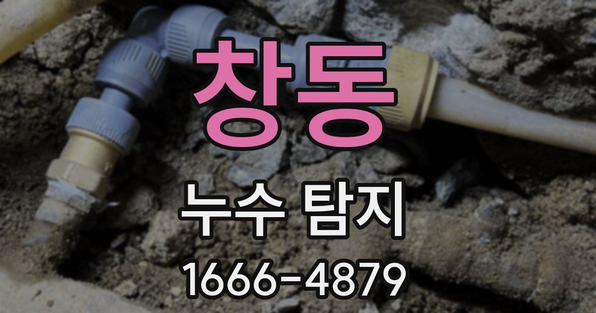 창동 누수 탐지