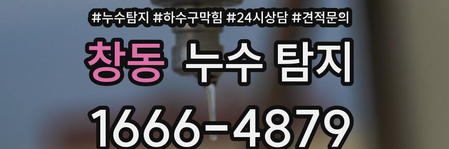 창동 누수 탐지