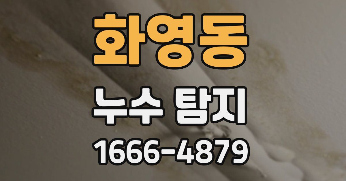 화영동 누수 탐지