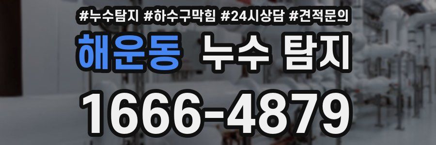 해운동 누수 탐지