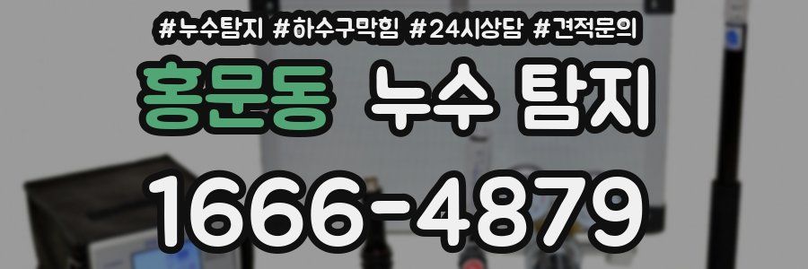 홍문동 누수 탐지