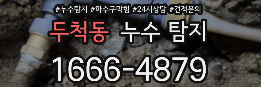 두척동 누수 탐지