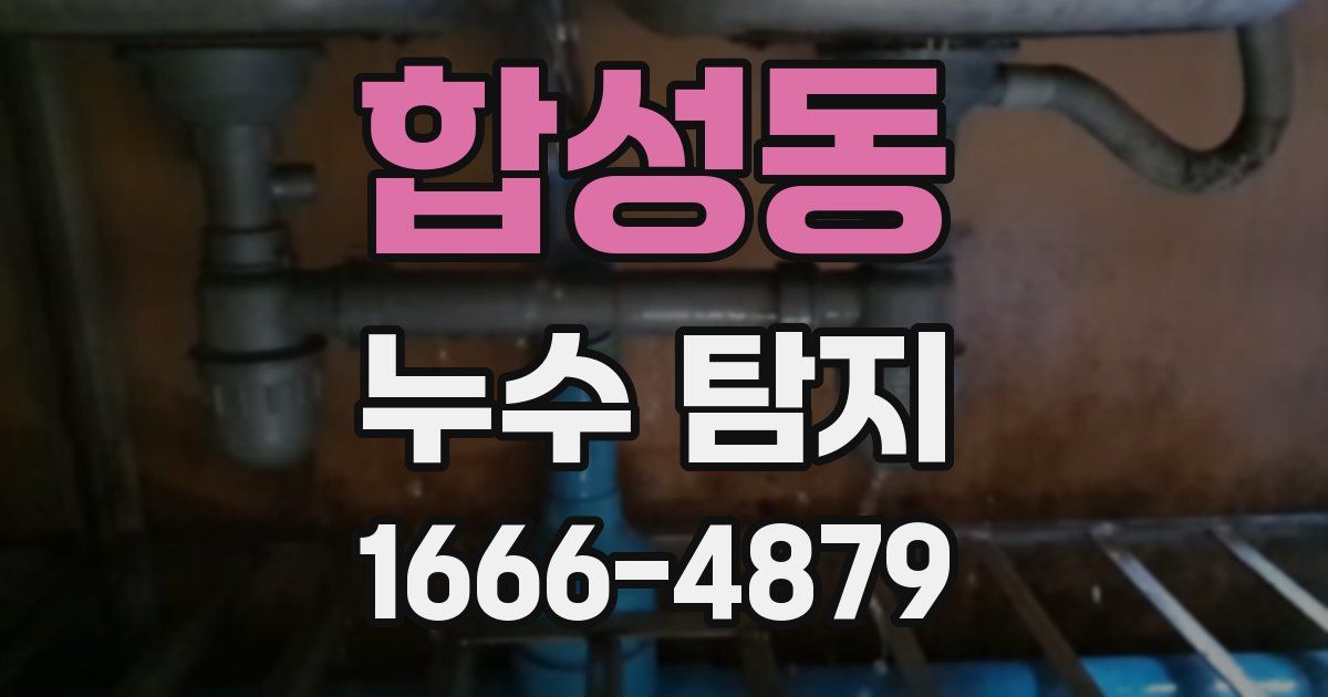 합성동 누수 탐지