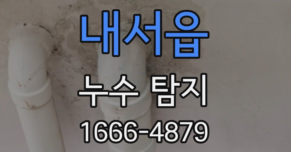 내서읍 누수 탐지