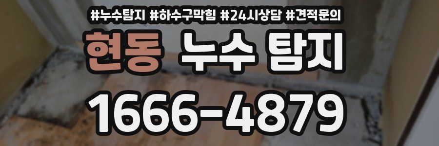 현동 누수 탐지
