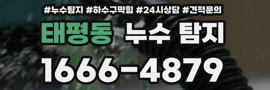 태평동 누수 탐지