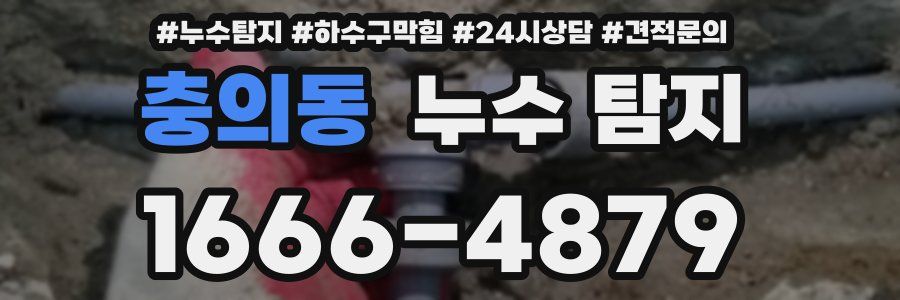 충의동 누수 탐지