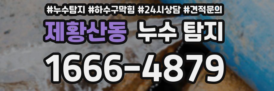 제황산동 누수 탐지