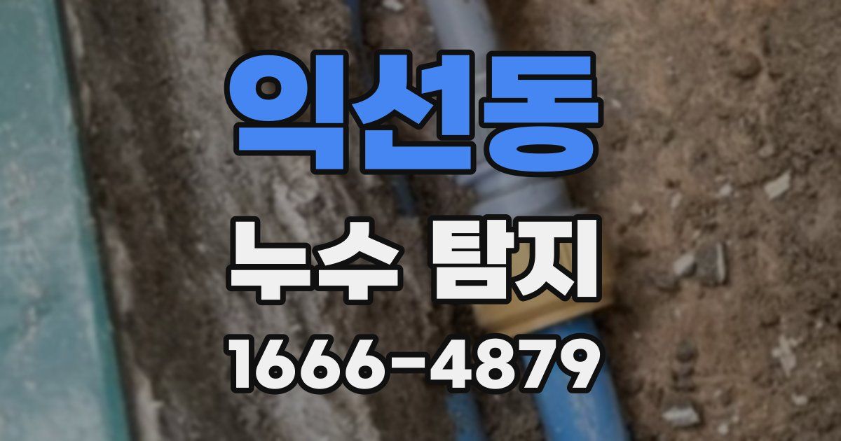 익선동 누수 탐지