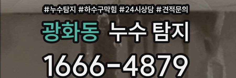 광화동 누수 탐지