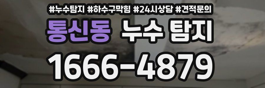 통신동 누수 탐지