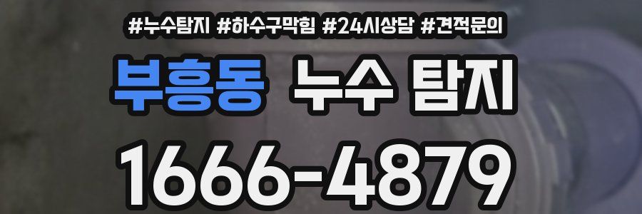 부흥동 누수 탐지