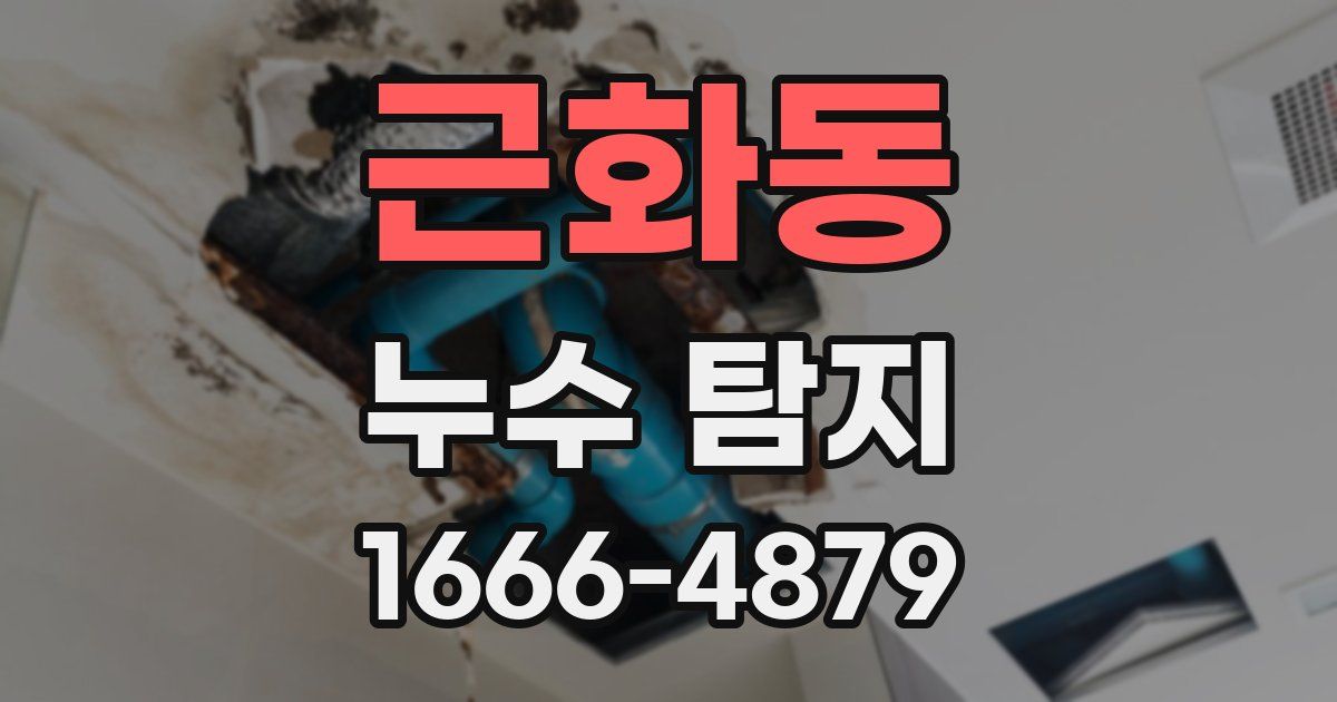 근화동 누수 탐지