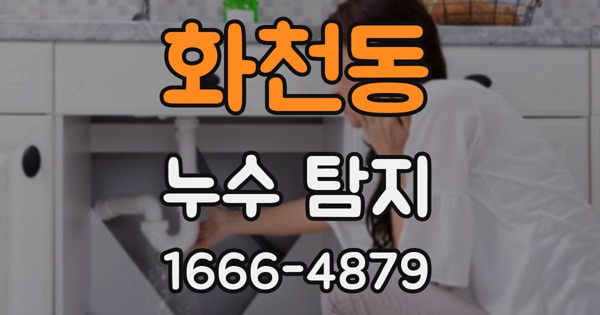 화천동 누수 탐지