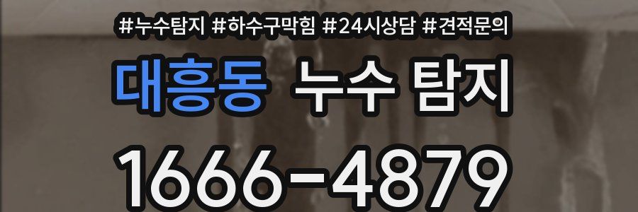 대흥동 누수 탐지