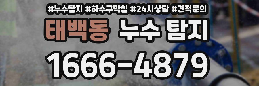 태백동 누수 탐지