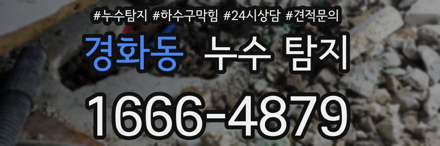 경화동 누수 탐지