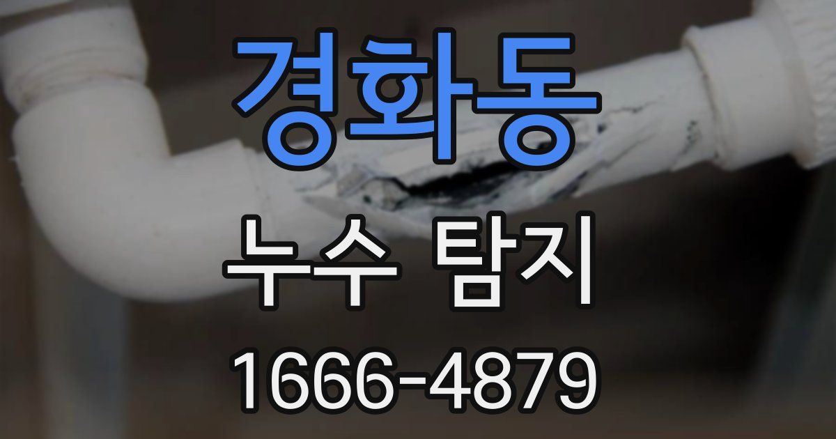 경화동 누수 탐지