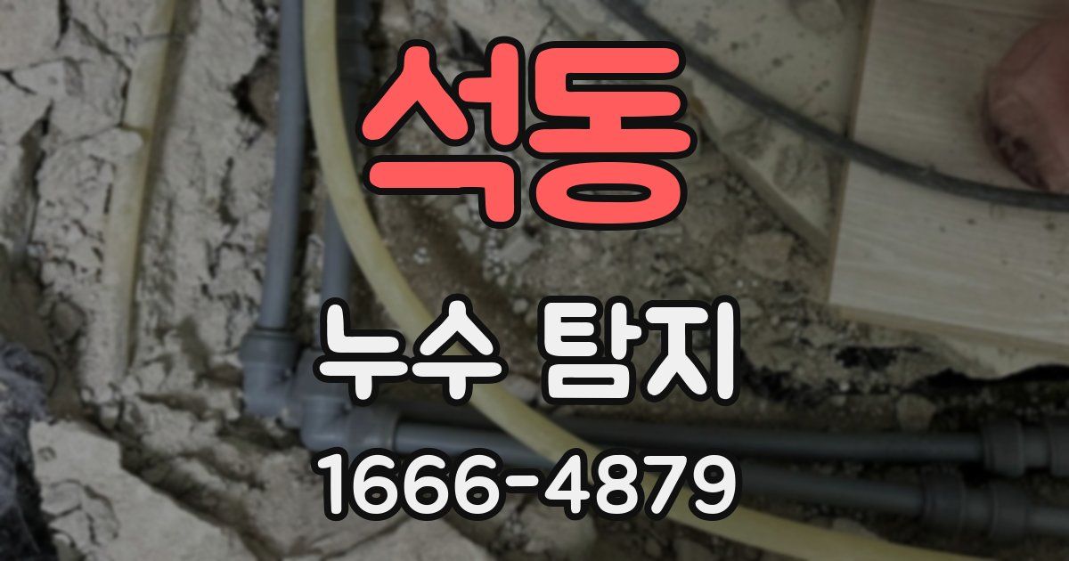석동 누수 탐지