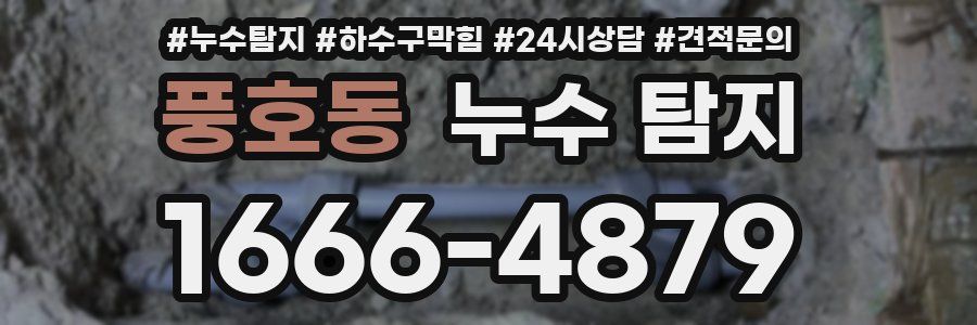 풍호동 누수 탐지