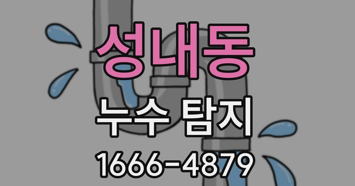 성내동 누수 탐지