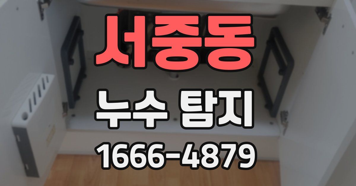 서중동 누수 탐지