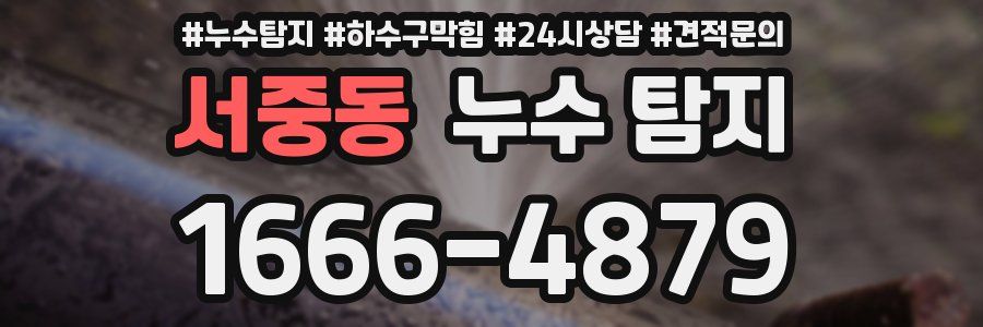 서중동 누수 탐지