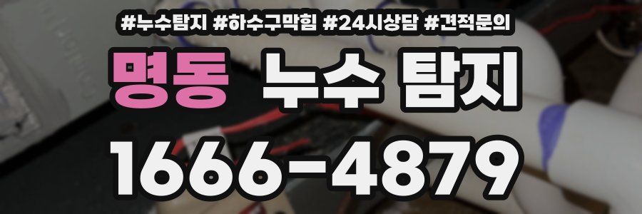 명동 누수 탐지