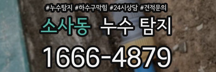 소사동 누수 탐지