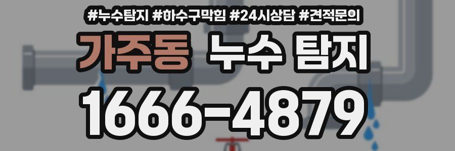 가주동 누수 탐지