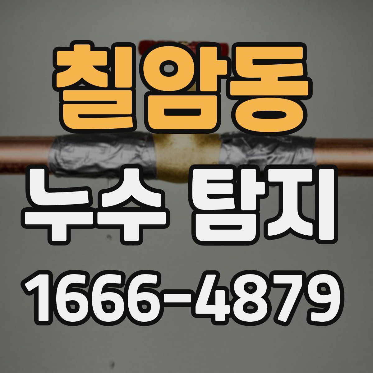 칠암동 누수 탐지