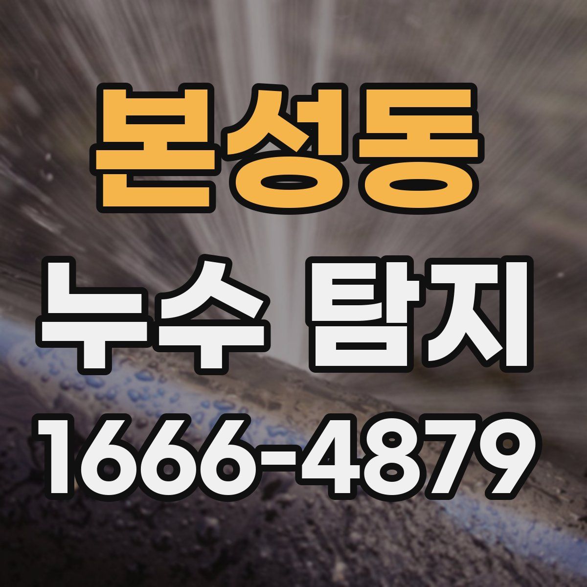 본성동 누수 탐지