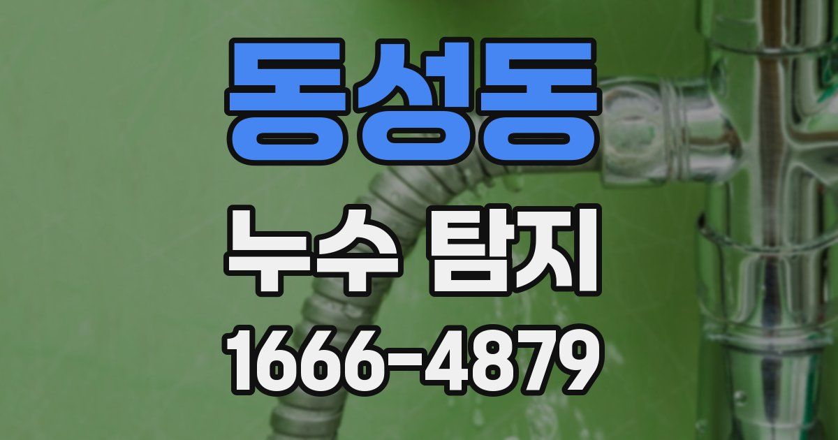 동성동 누수 탐지