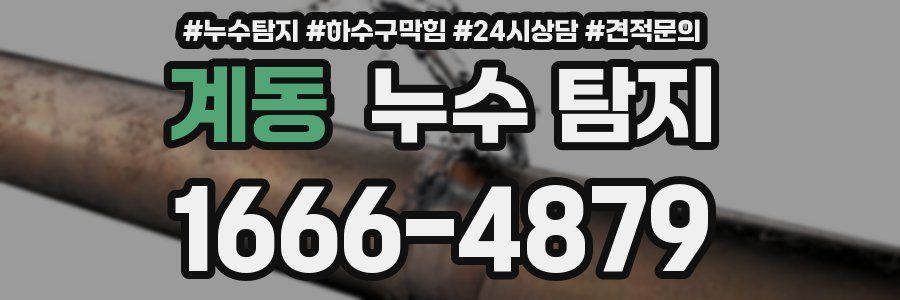 계동 누수 탐지