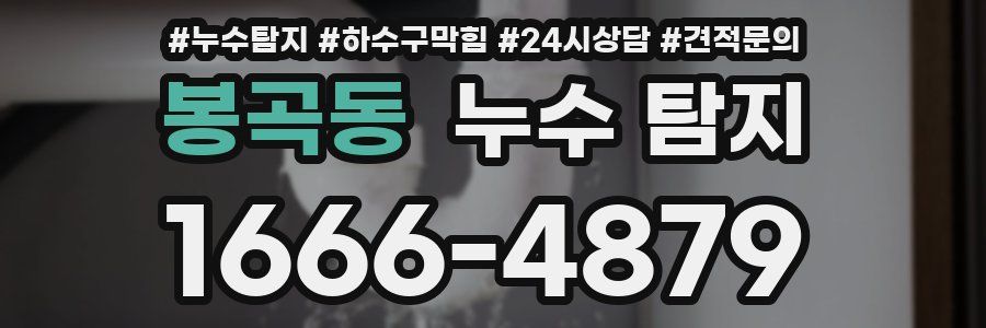 봉곡동 누수 탐지