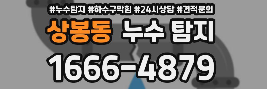 상봉동 누수 탐지