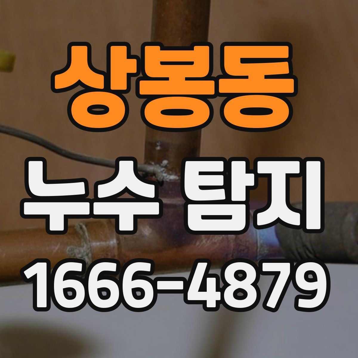상봉동 누수 탐지