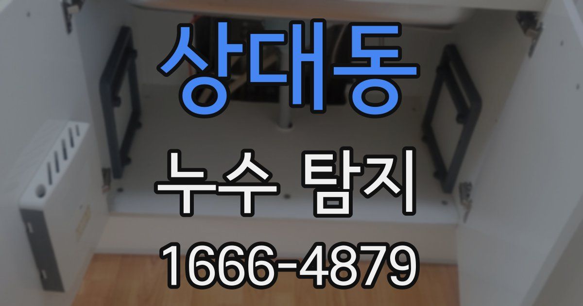 상대동 누수 탐지
