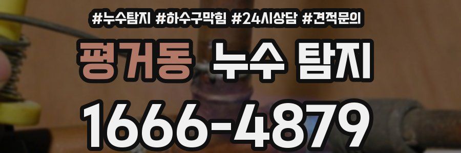 평거동 누수 탐지