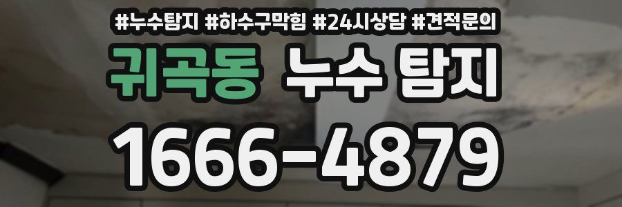 귀곡동 누수 탐지