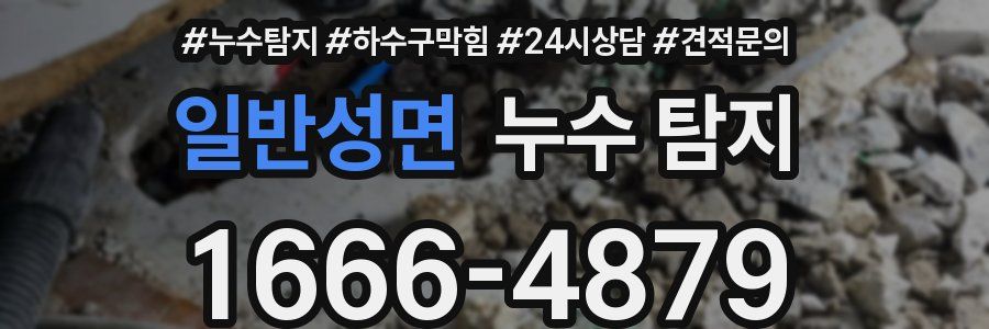 일반성면 누수 탐지