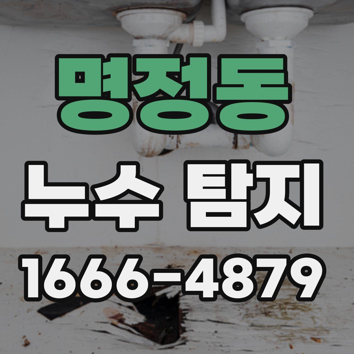명정동 누수 탐지