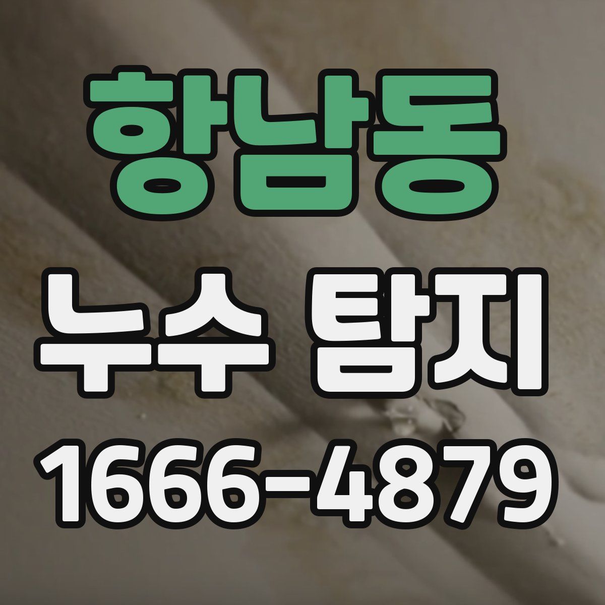 항남동 누수 탐지