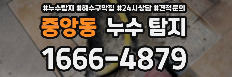 중앙동 누수 탐지
