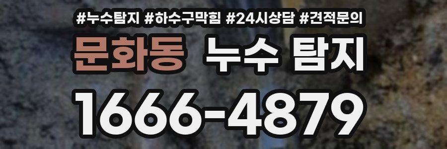 문화동 누수 탐지