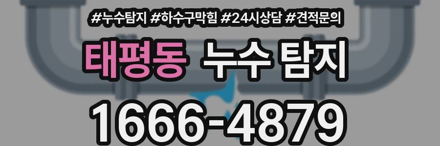 태평동 누수 탐지